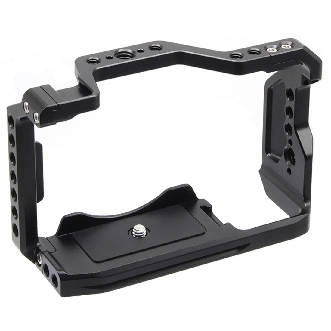 Topcine A6700 Camera Cage for Sony Alpha 6700 Camera, Video Shooting Cage Rig Filming Accessories with 3/8“ Arri Locating and Cold Shoe Extension for Microphone/ Light TOPCINE