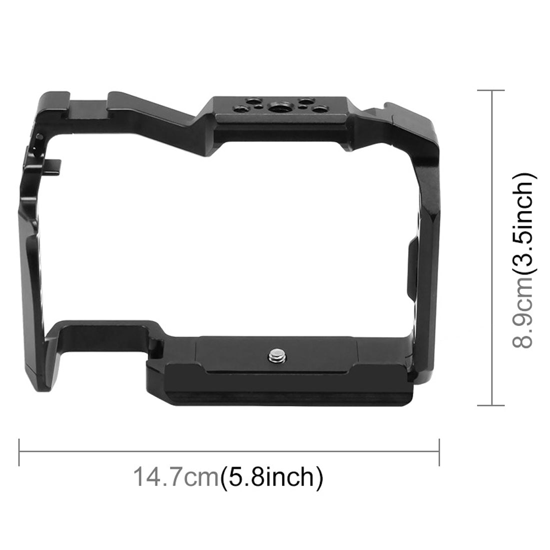 Topcine S5 II S5 IIX Camera Cage for Panasonic LUMIX S5 II / S5 IIX with NATO Rail 1/4 Inch 3/8 Inch Screw Holes and Cold Shoe Mount for Microphone and Light  TOPCINE