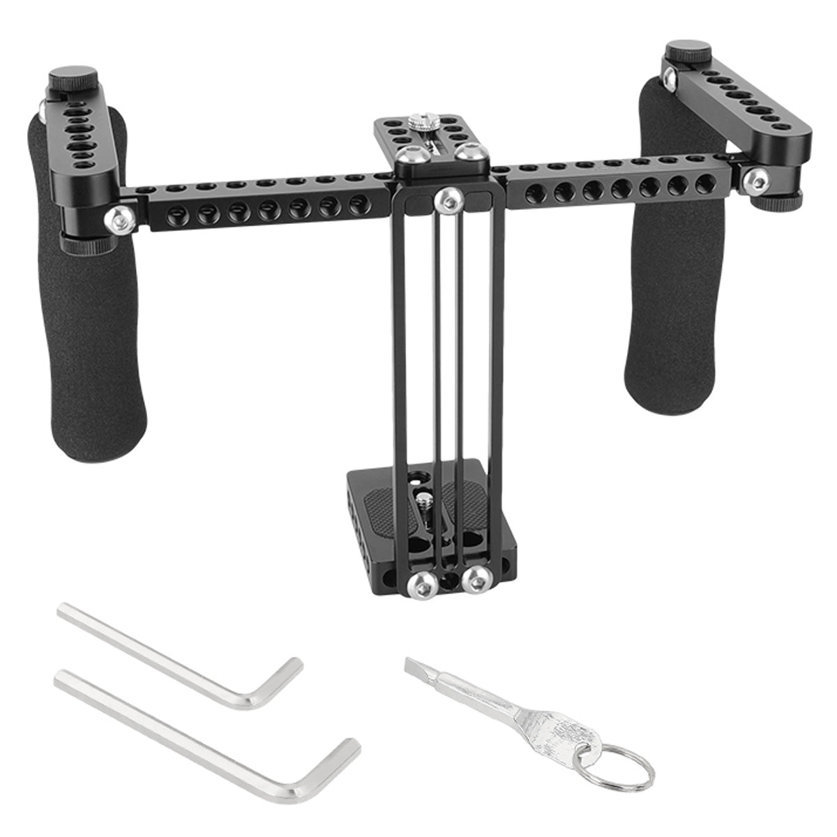 Topcine Director's Cage for Camera Monitors. Cage Fits to LCD Monitors from 5" to 7" Secure Support, Comfortable Handheld Shooting with Soft Dual Grip Handles  TOPCINE