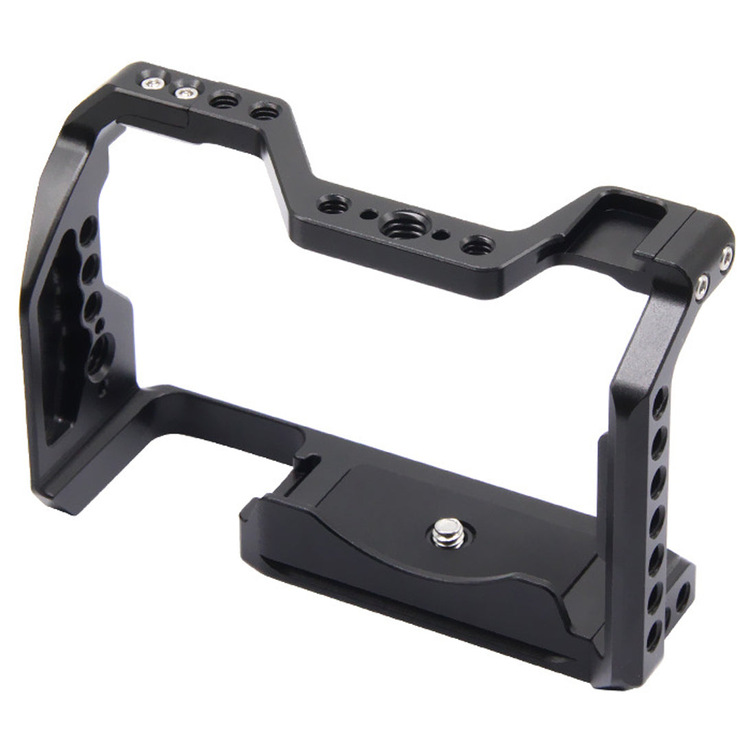 Topcine A6700 Camera Cage for Sony Alpha 6700 Camera, Video Shooting Cage Rig Filming Accessories with 3/8“ Arri Locating and Cold Shoe Extension for Microphone/ Light TOPCINE