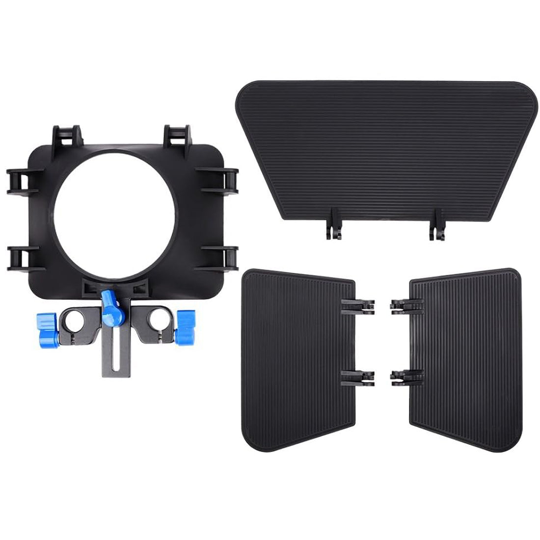 Topcine Matte Box for 15mm Standard Rail Rods for Canon Sony Panasonic Nikon Fujifilm Olympus Cameras Camcorder Lenses Diameter Less Than 85mm with Height Adjustable for Different Camera Lenses TOPCINE