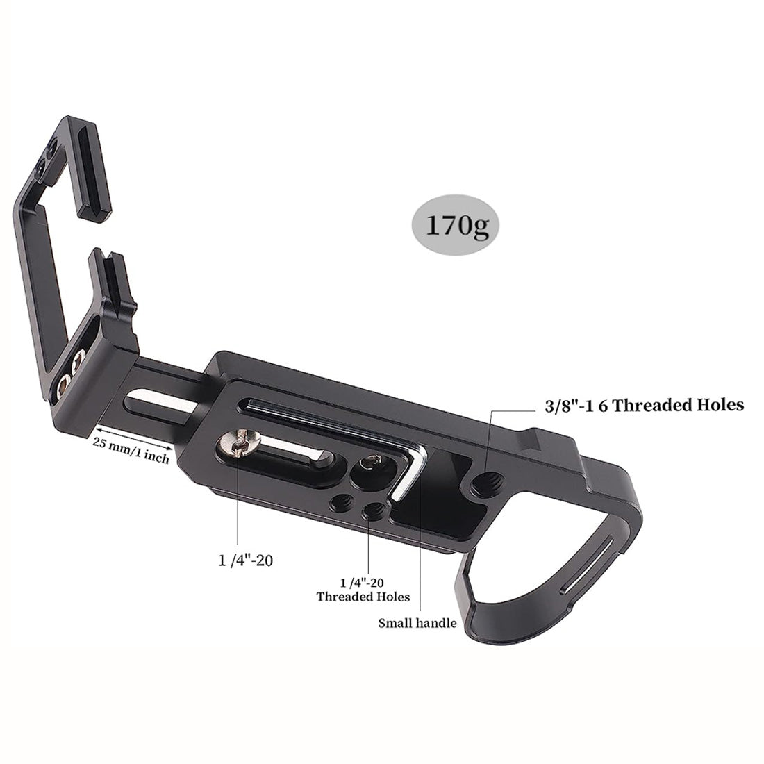 Topcine Quick Release L Bracket Plate for Fujifilm X-H2 X-H2S Camera,Horizontal and Vertical Shooting Quick Release Board  TOPCINE