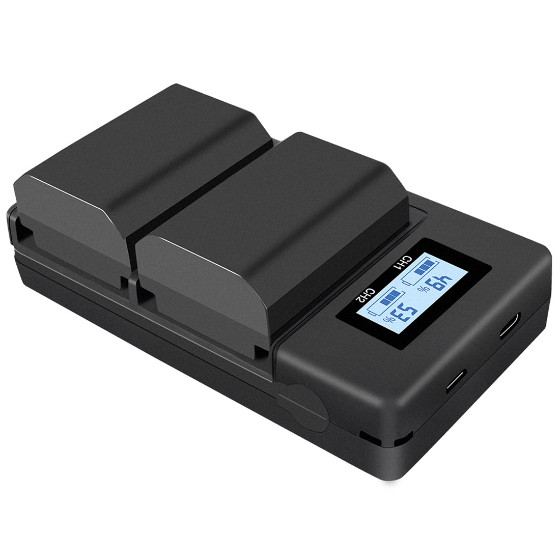 Topcine Dual Slot NP-FZ100 Battery Charger, NPFZ100 Fast Charger Compatible for Sony Alpha A7 III A7RIII A7R IV, A9, A6600, Alpha 9, A7R3 A7S III FX3, FX30 A7S3 A7C A7S3 A7IV A9S A9R A1 A7RII Cameras camera battery charger TOPCINE