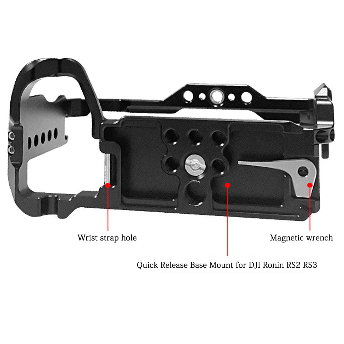 Topcine A6700 Cage Kit for Sony Alpha 6700 Camera, with a Cable Clamp for HDMI,with Arri Locating Holes and Cold Shoe Extension for Microphone/ Light TOPCINE