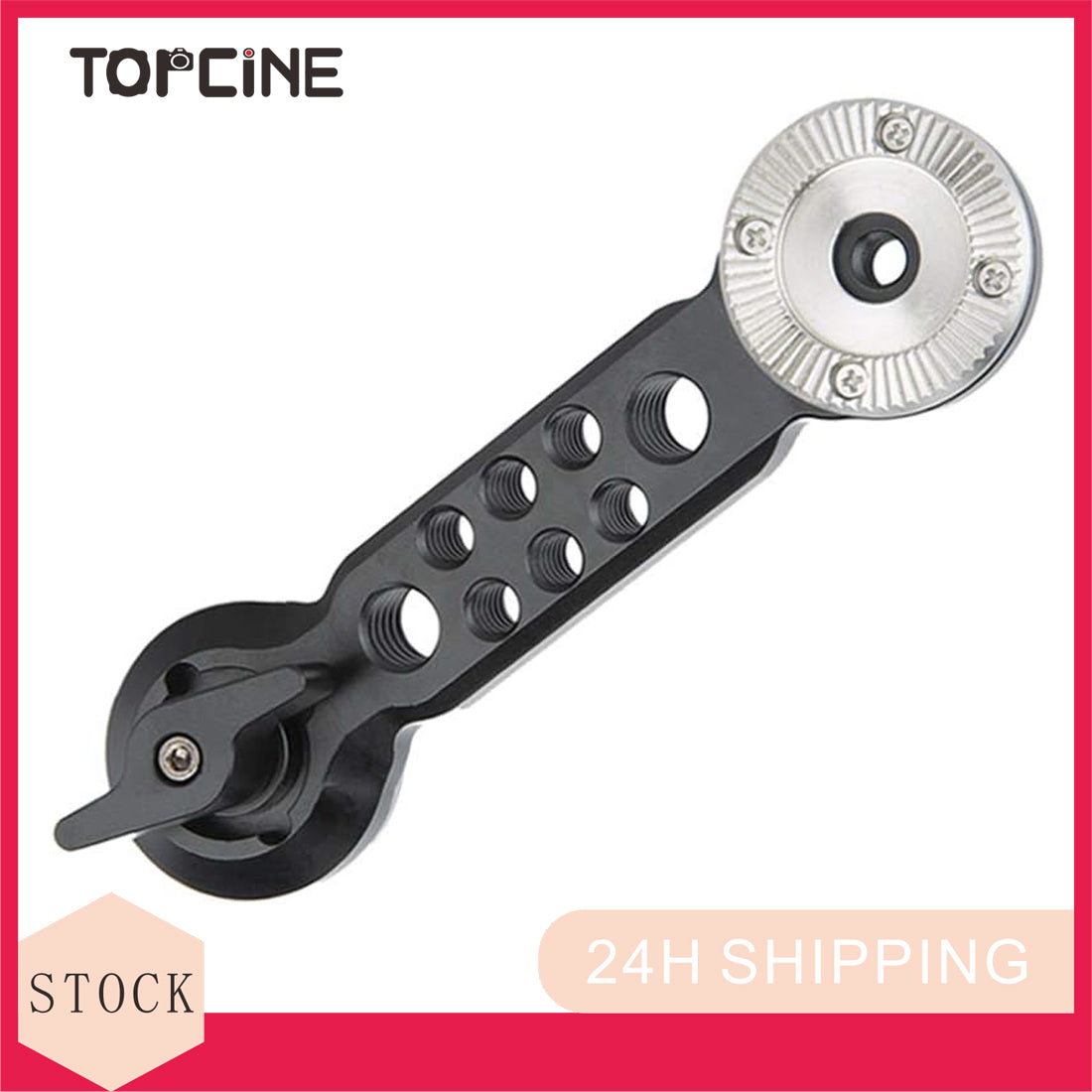 Topcine Rosette Extension Arm with Double ARRI Standard Rosette Mount for Camera Handgrip Heavy Shoulder Rig Support System TOPCINE