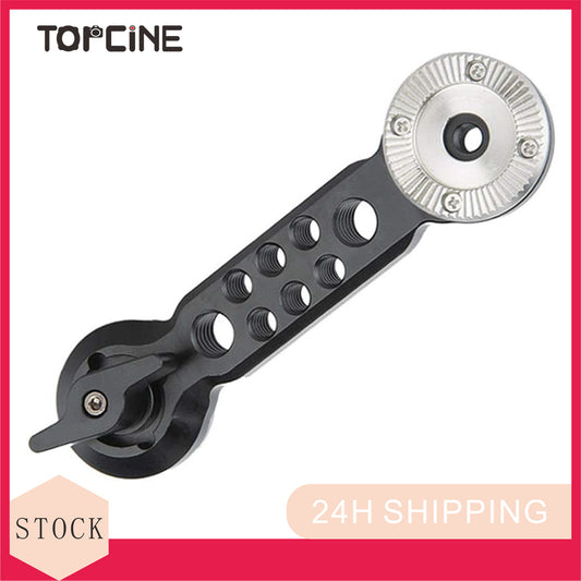 Topcine Rosette Extension Arm with Double ARRI Standard Rosette Mount for Camera Handgrip Heavy Shoulder Rig Support System  TOPCINE