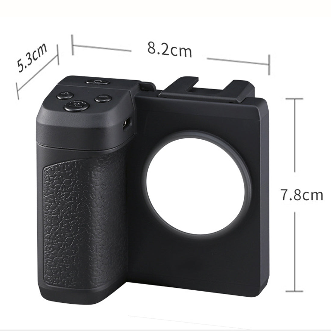 Topcine Smartphone Camera Shutter Remote Handle Grip with Detachable Wireless Remote Control,Three-Speed Adjustable Fill Light for iPhone Samsung Google OnePlus Phones Video/Photo Shooting TOPCINE
