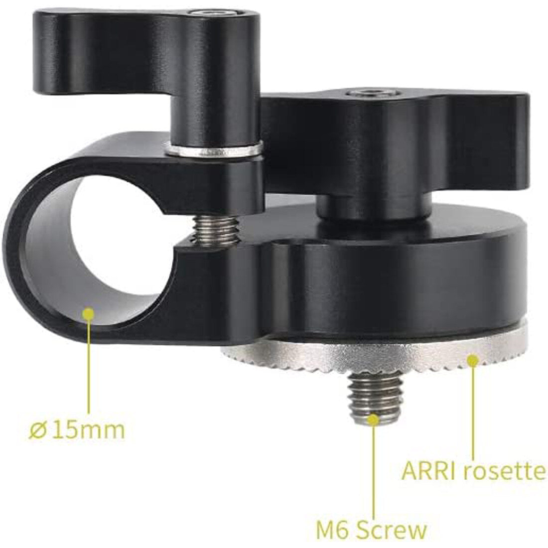 The ARRI Rosette to 15mm Rod Clamp for SLR camera and Gimbal Stabilizer Rail Block Support System  TOPCINE