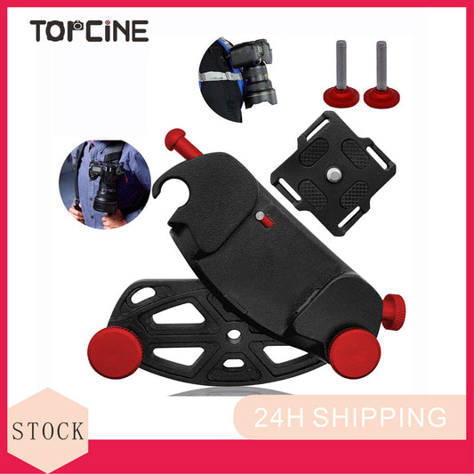 TOPCINE SLR camera Waist Belt Clip Metal Backpack Holster Strap Hanger Belts Buckle Waist Clip For Gopro 10 9 SLR Camera Clamp Accessories  TOPCINE