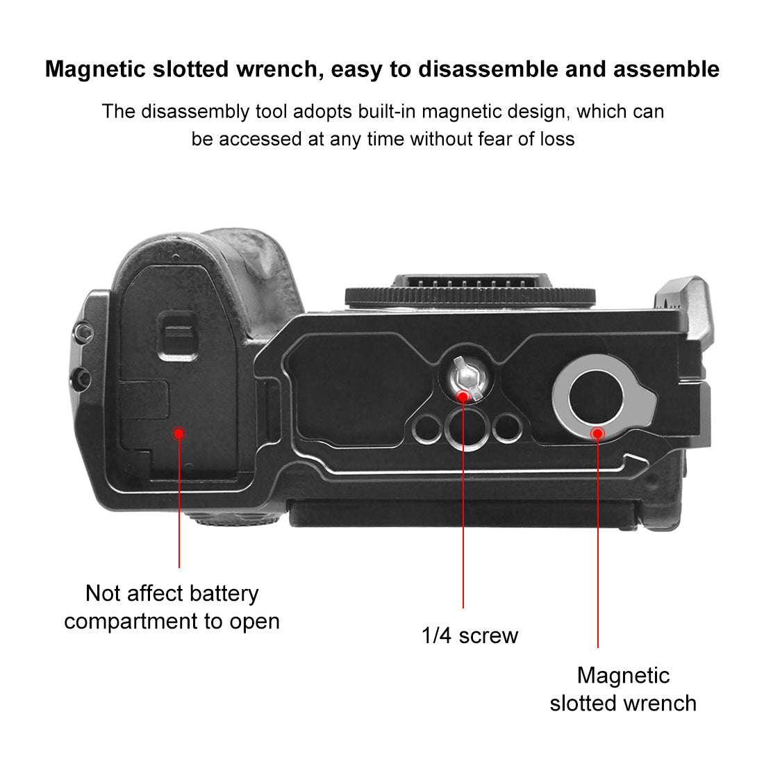 Topcine S5 II S5 IIX Camera Cage for Panasonic LUMIX S5 II / S5 IIX with NATO Rail 1/4 Inch 3/8 Inch Screw Holes and Cold Shoe Mount for Microphone and Light TOPCINE