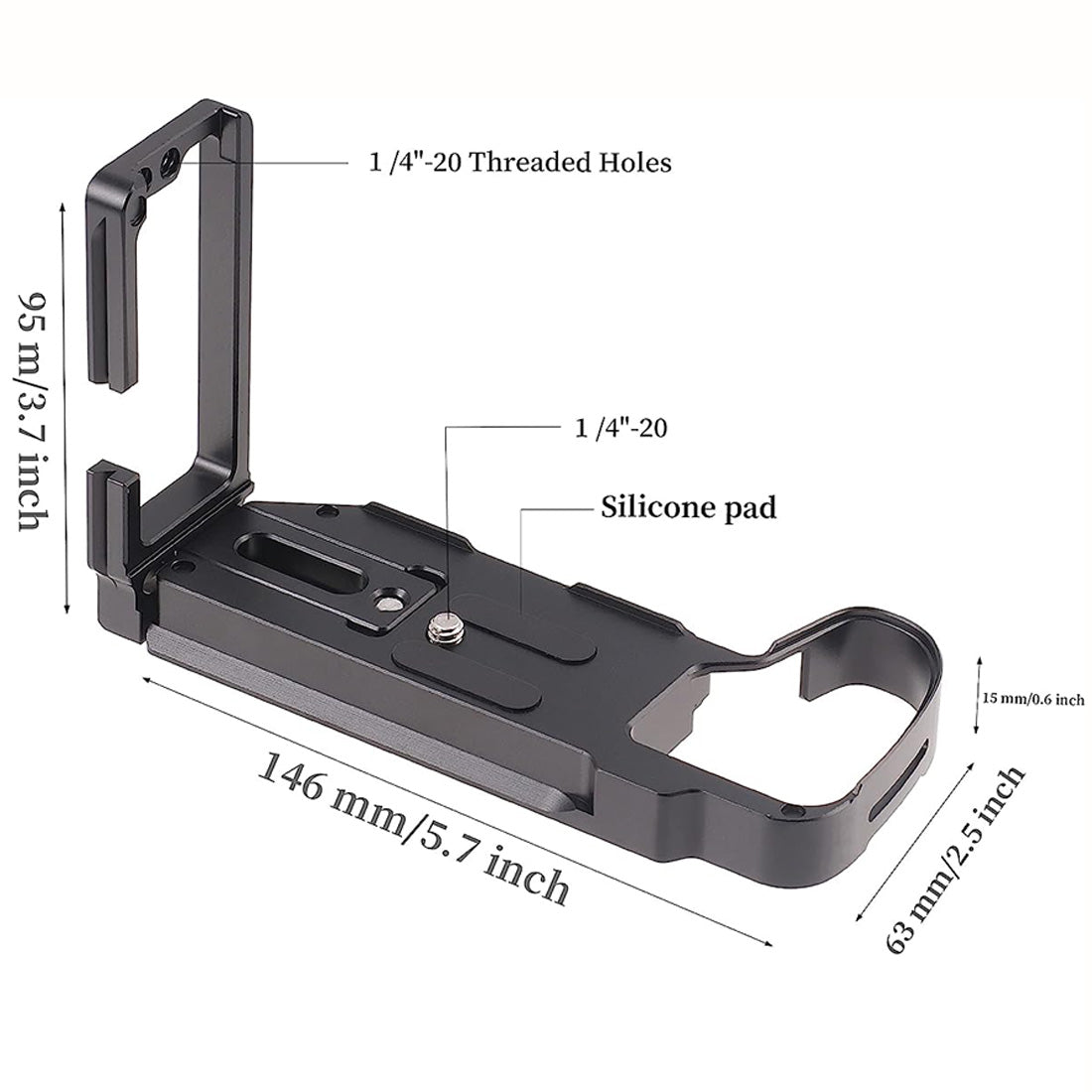 Topcine Quick Release L Bracket Plate for Fujifilm X-H2 X-H2S Camera,Horizontal and Vertical Shooting Quick Release Board  TOPCINE