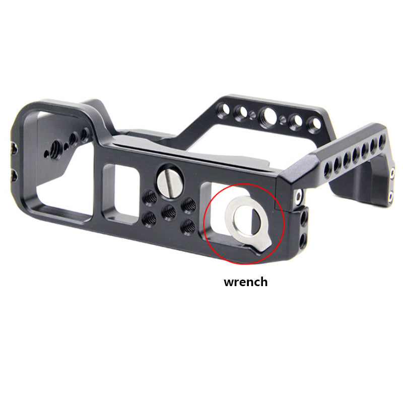 Topcine Camera Full Cage Compatible for Sony A7C Camera, Aluminum Alloy Sony A7C Camera Cage Rig with Cold Shoe Mount for Microphone and Light TOPCINE