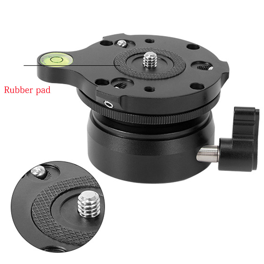 Topcine TP-60N Tripod Leveling Base Half Ball, Quick Inclination 15 ° in Any Direction with Offset Bubble Leve,fits Video Head,Tripods & Monopods TOPCINE