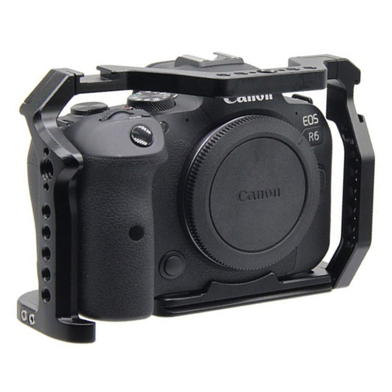 TOPCINE Camera Cage Compatible for Canon EOS R5/R5C/R6 R6markII Camera, Vlogging Video Shooting Filmmaking Rig Stabilizer with Dual Cold Shoe camera cage TOPCINE