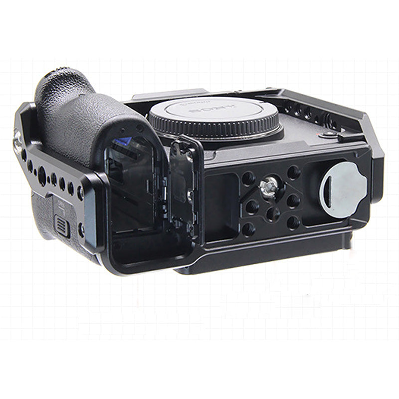 TOPCINE Camera Cage Compatible for SONY FX30/FX3 Camera, 3/8"-16 Locating Holes for ARRI, Cold Shoe Mount for Microphone and Light camera cage TOPCINE