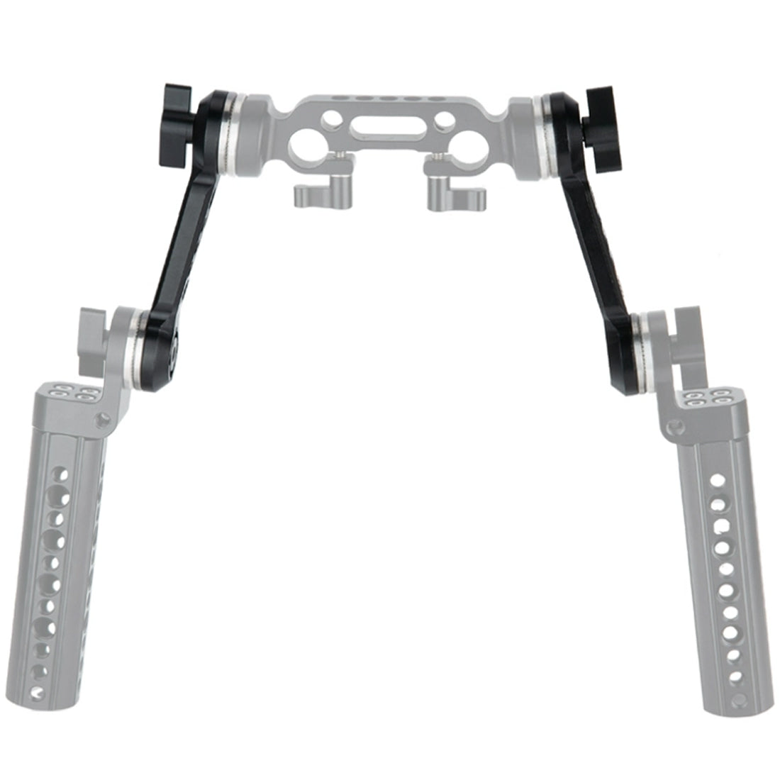 Topcine Rosette Extension Arm with Double ARRI Standard Rosette Mount for Camera Handgrip Heavy Shoulder Rig Support System TOPCINE