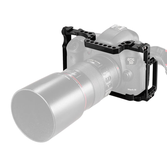 Topcine Camera Cage for Canon EOS 5D Mark II III IV DSLR Camera Case with Dual Cold Shoe Mount for Canon EOS 5D4 5D3 5D2 Camera Rig camera cage TOPCINE