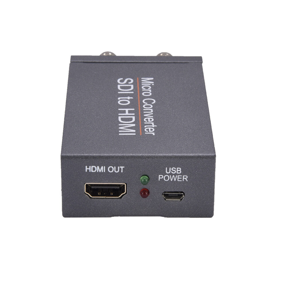 HD 3G Video Micro Converter SDI to HDMI+SDI Adapter ,HDMI in to Two SDI Output Mini 3G HD SD-SDI Video Converter Adapter with Audio Embedder,Support 1080P 60Hz,Auto Format Detection for Camera TOPCINE