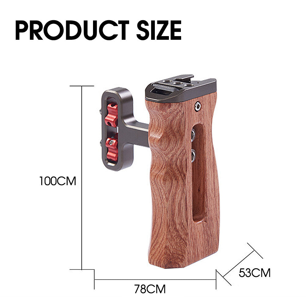 Topcine Universal Camera Cage Wooden Handgrip DSLR Side Grip Handle Microphone Fill light handgrip TOPCINE