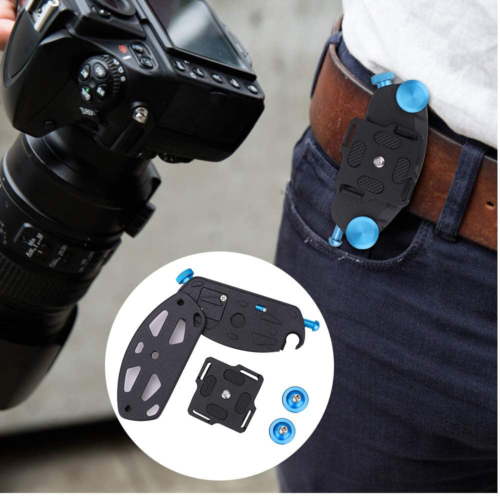 TOPCINE SLR camera Waist Belt Clip Metal Backpack Holster Strap Hanger Belts Buckle Waist Clip For Gopro 10 9 SLR Camera Clamp Accessories  TOPCINE