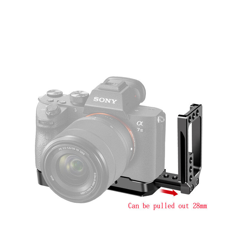 Quick Release L Plate/Bracket Holder Hand Grip for Sony A7MⅢ SLR A7RⅢ A9 Camera Base Handle Vertical QR Board Mounting TOPCINE