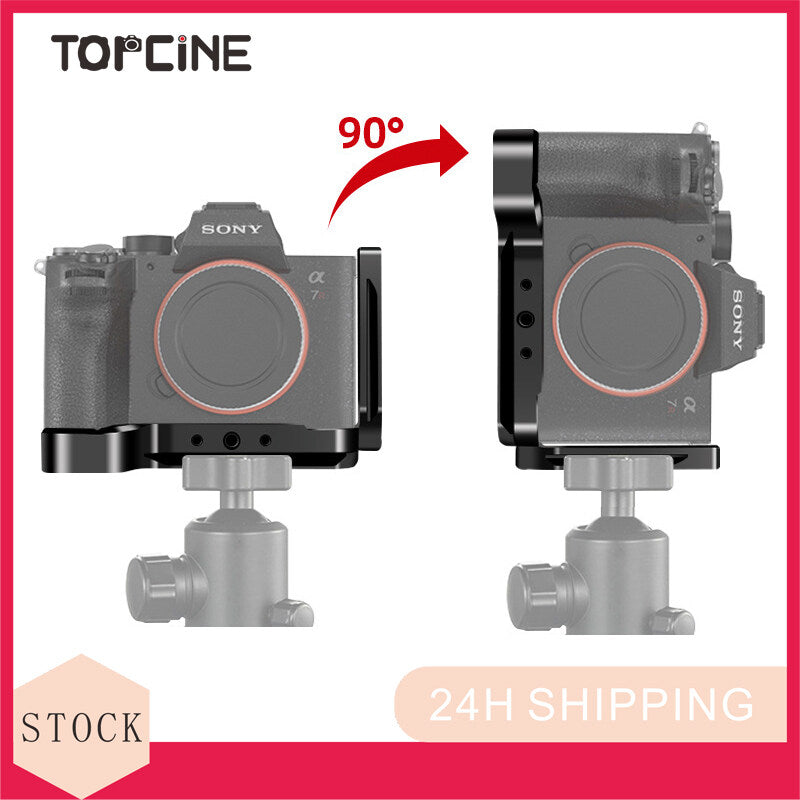 Quick Release L Plate/Bracket Holder Hand Grip for Sony A7MⅢ SLR A7RⅢ A9 Camera Base Handle Vertical QR Board Mounting TOPCINE