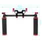 Camera Shoulder Rig Handgrip Kit with 4 Holes 15mm Clamp &15mm Rod TOPCINE