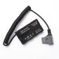 D-Tap to NP-F550 / NP-F970 Dummy Battery Cable for V Mount Battery Power Cable camera dummy battery TOPCINE
