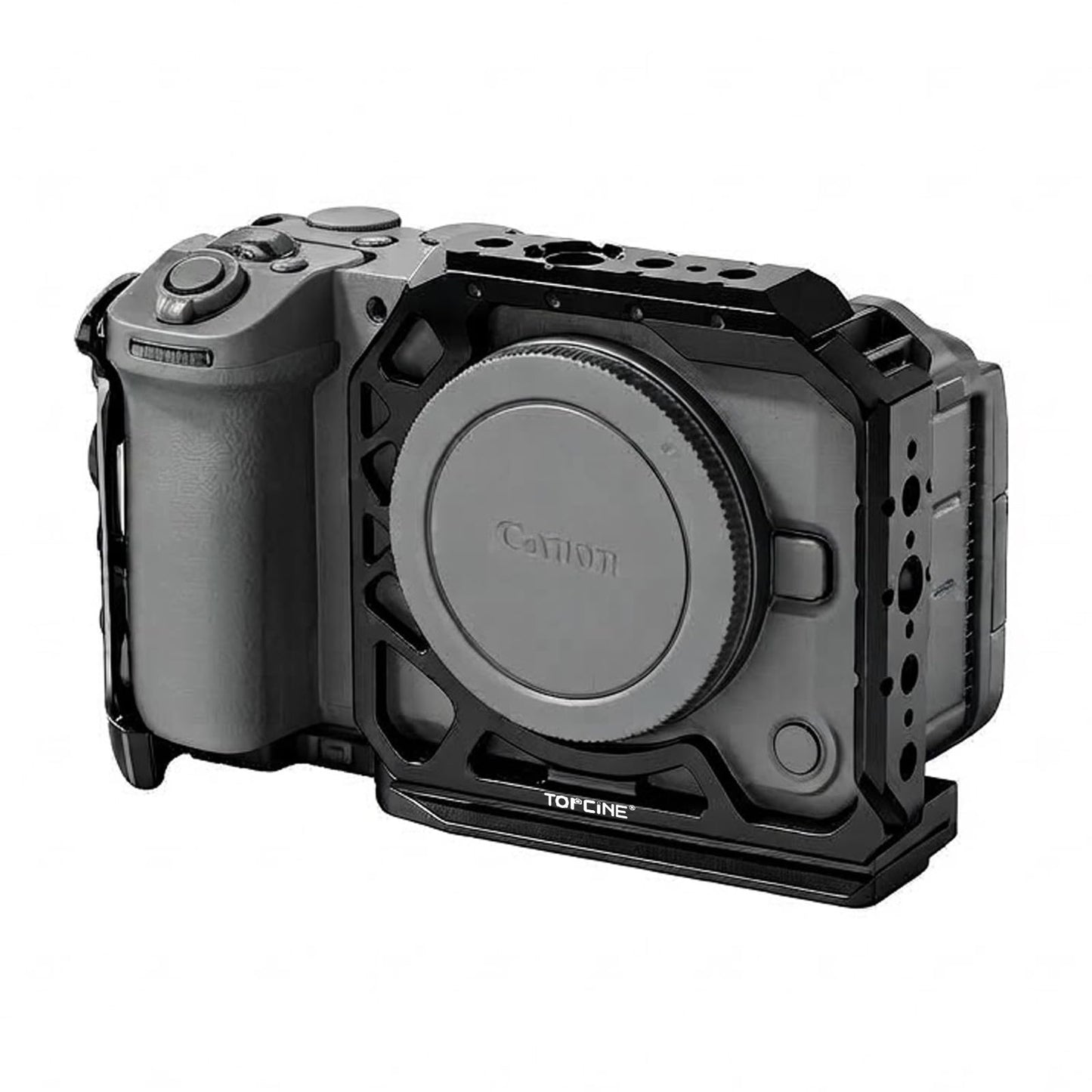 Camera Cage for EOS R6V with NATO Chute Arca Base Cold Shoe camera cage Topcine Official Store