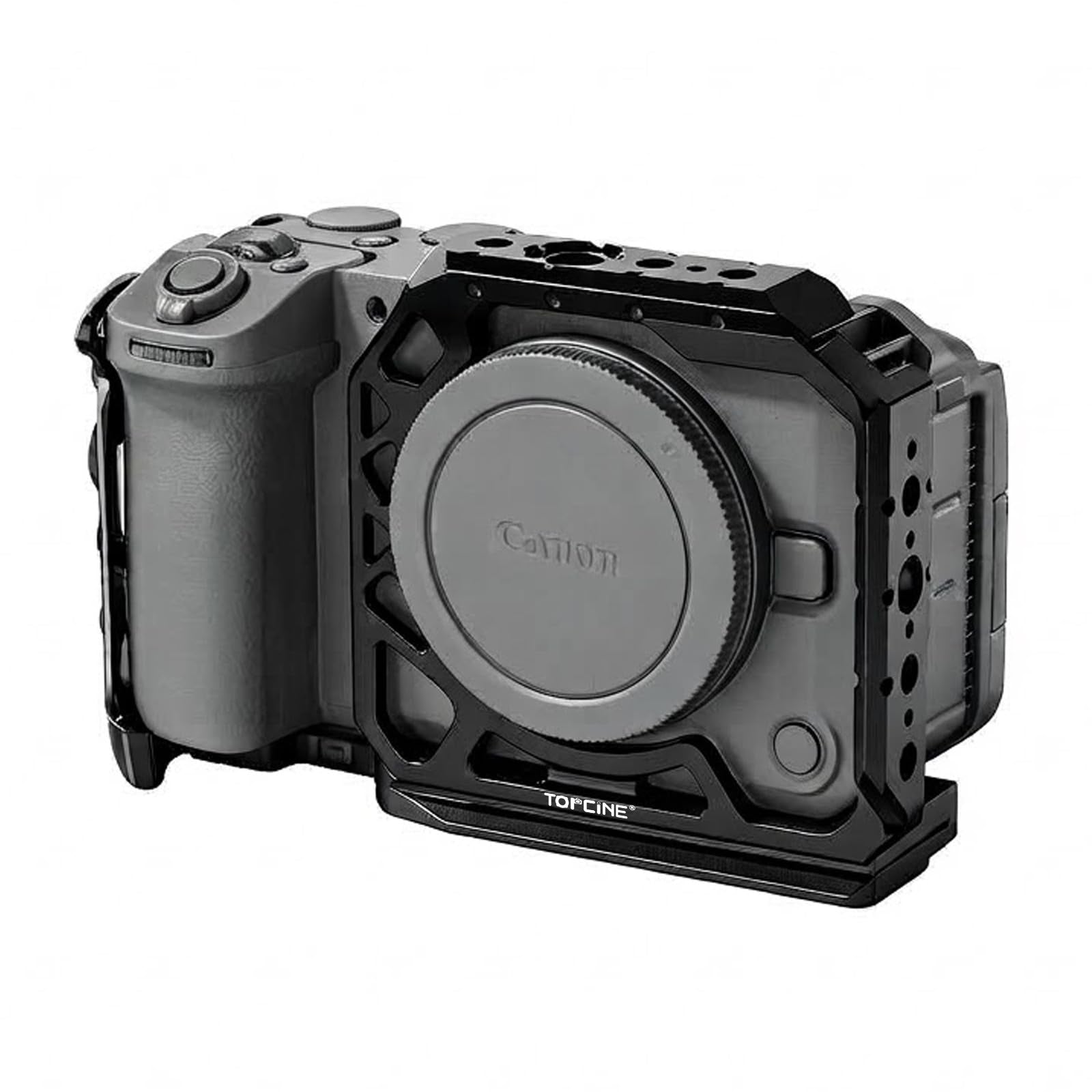 Camera Cage for EOS R6V with NATO Chute Arca Base Cold Shoe camera cage Topcine Official Store
