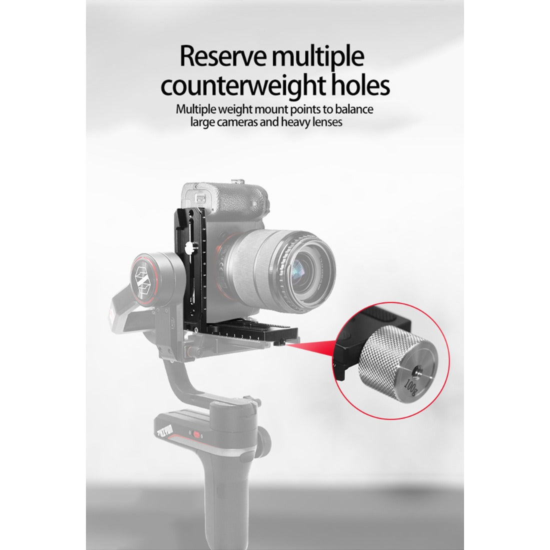 Quick Release Vertical Camera Mount for DJI RS2 RSC2 RS3 & Zhiyun Weebill S Gimbals camera plate TOPCINE
