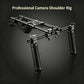 Professional Shoulder Rig Support Kit for Most DSLR Video Cameras Handheld Shoulder Mount Support Video Camera Anti-shake Stabilizer Kit for Vlogging Filmmaking Social Media Content Creation Outdoor Shooting