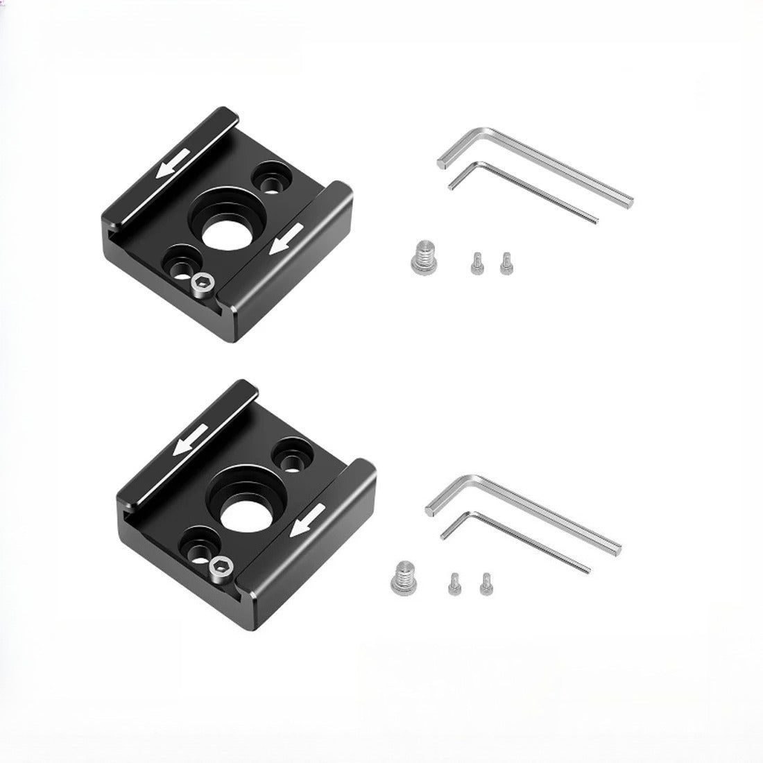 2-Pack Cold Shoe Mount Adapter with 1/4"-20 Thread for Camera DSLR Rig Cold Shoe Adapter TOPCINE