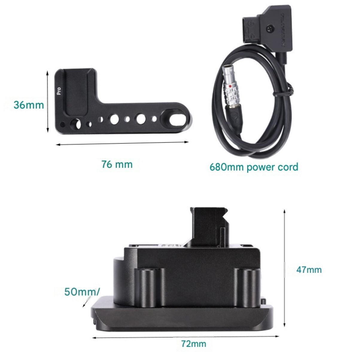 DJI Ronin RS2 RS3Pro RS4Pro RS3 RS4 RS5 Stabilizer Power Supply Base Quick Lock with Multiple Extension Interfaces
