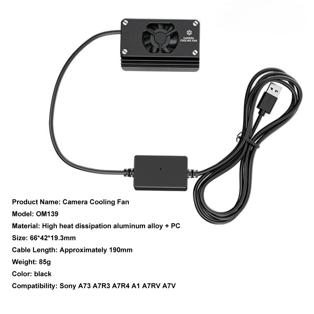 Camera Cooling Fan for Sony A7V A7RV A7M3 A7R3 A7R4 A7III A7IV A1 Folding Screen Camera Semiconductor Fan OM139 Topcine Official Store For Foldbable Screen Cameras