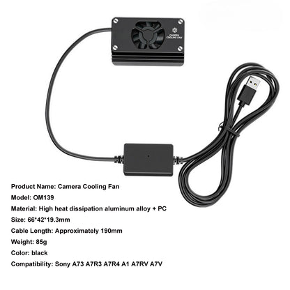 Camera Cooling Fan for Sony A7V A7RV A7M3 A7R3 A7R4 A7III A7IV A1 Folding Screen Camera Semiconductor Fan OM139 Topcine Official Store For Foldbable Screen Cameras