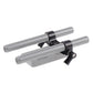 15mm Double Hole Pipe Clamp Rail Connector SLR Camera Parallel Dual-Hole Multi-Function Pipe Clamp for DSLR Camera Rig TOPCINE