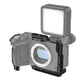 FX2 Camera Cage Compatible for Sony FX2 Digital Cinema Camera Accessory with NATO Slider Buit-in Arca Bottom Plate Two Point Locking Cold Shoe Multiple 1/4" 3/8" Threaded Holes for Quick Switch