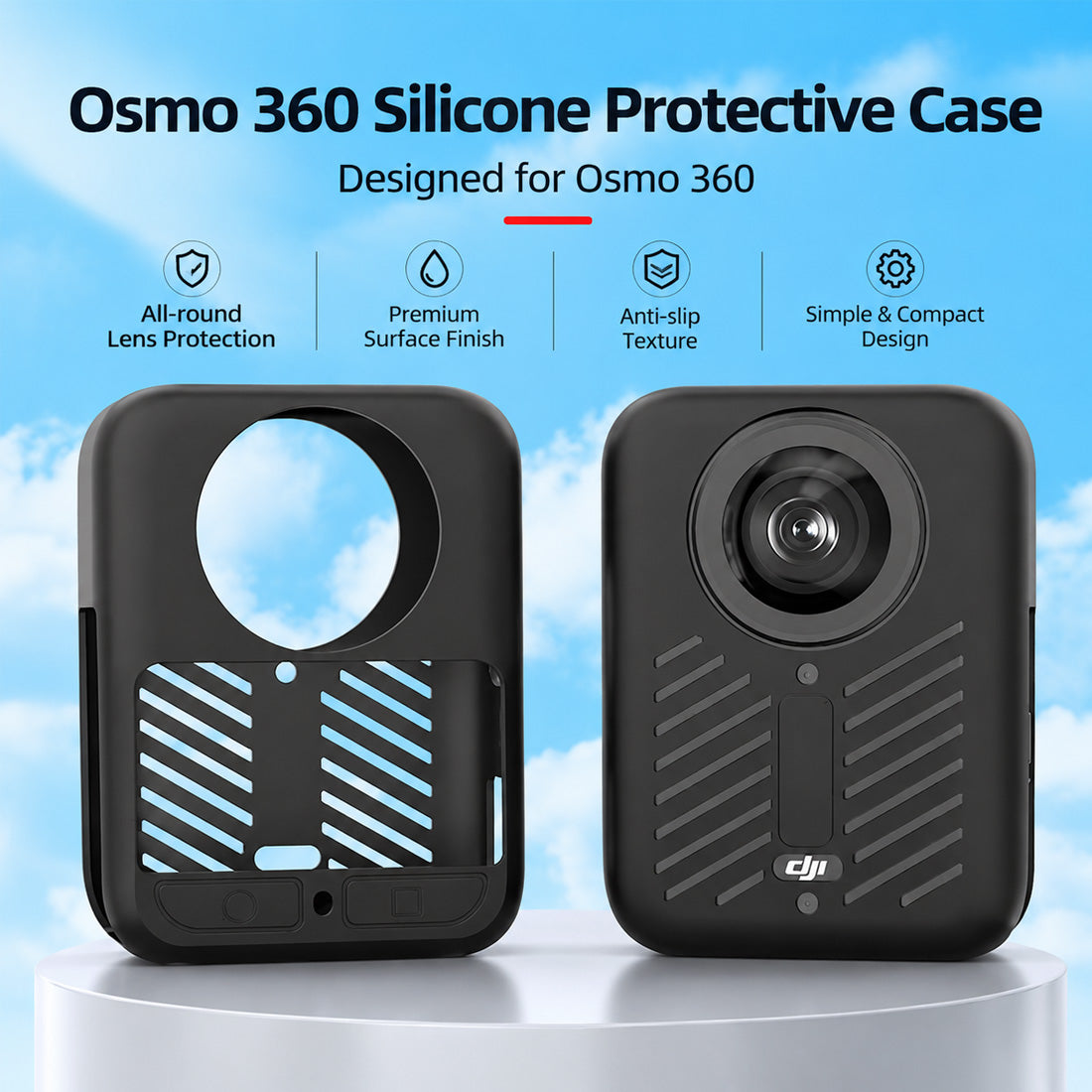 Silicone Protective Case Anti-Scratch Shockproof Soft Shell High Quality Protector Lens Cover Sleeve for DJI Osmo 360/360II Camera Accessories