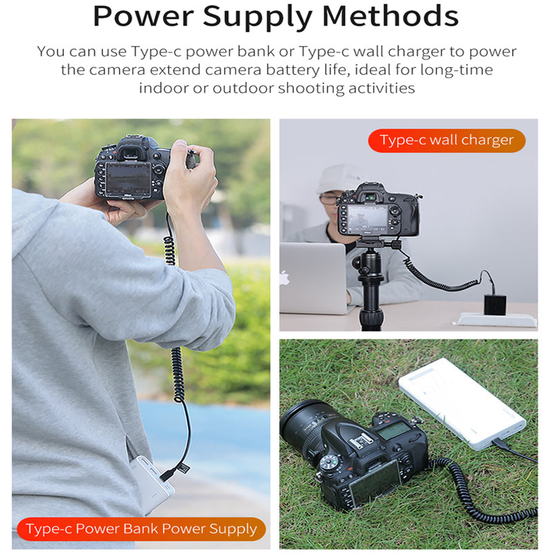 EN-EL15C Dummy Battery for Nikon Cameras | USB-C, D-Tap, DC camera dummy battery TOPCINE