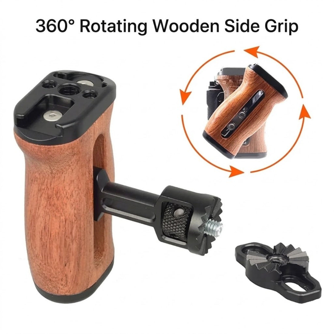 Nikon Z30 Camera Cage with Arca-Swiss Base & Cold Shoe Mount camera cage TOPCINE 360°Rotating Sidegrip