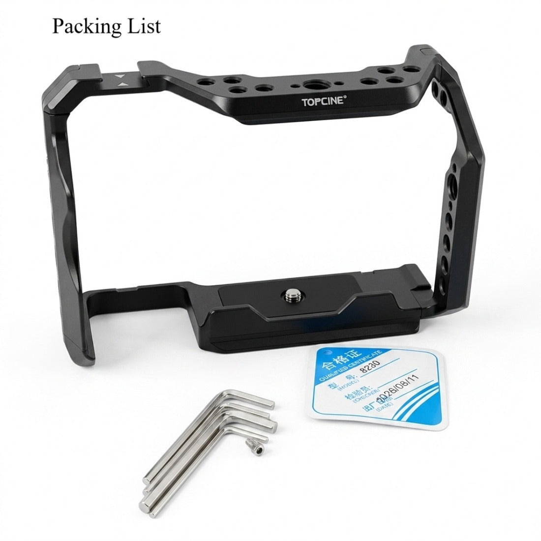 A7R6 Camera Cage for Sony Alpha 7R VI Camera with Arca Base NATO Chute camera cage TOPCINE