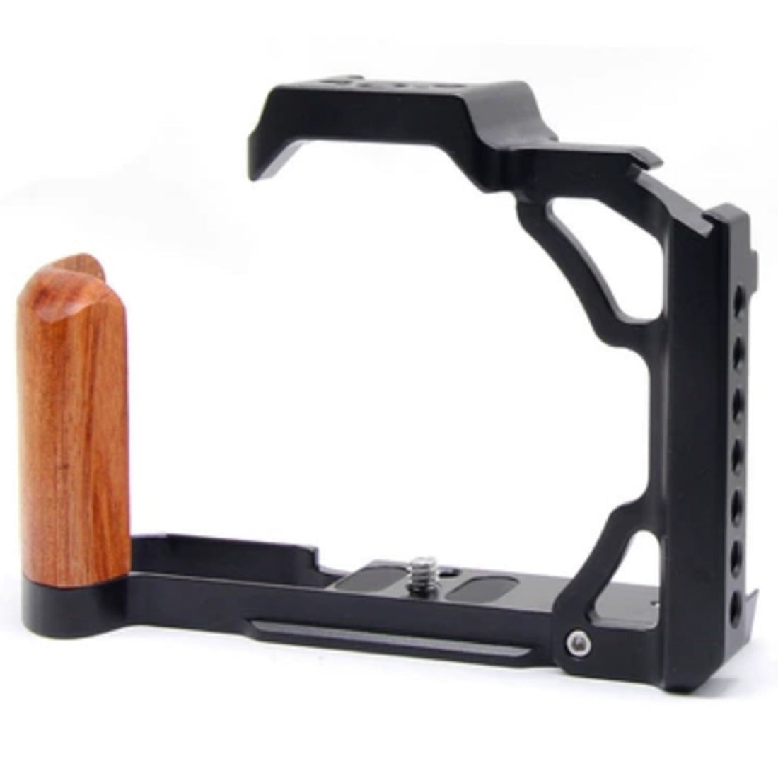 Wooden L Grip Camera Cage for Nikon ZFC Camera with Cold Shoe Mount camera L plate TOPCINE