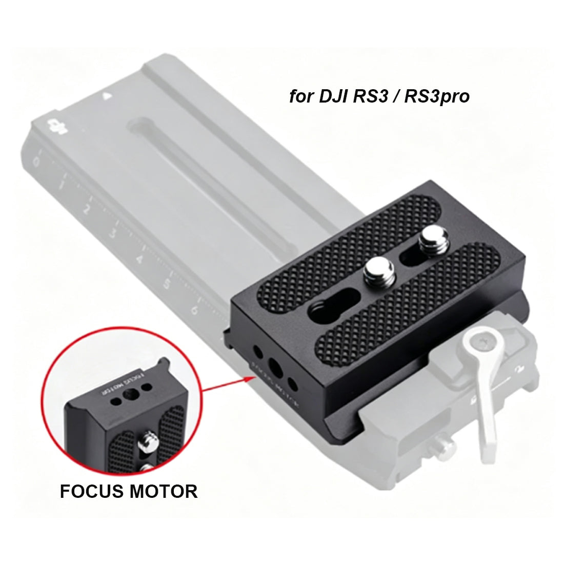 Quick Release Plate for DJI RS5/RS4/RS4 Pro/RS4min/RS3/RS3 Pro/RS2/RSC2 quick release plate TOPCINE RS3/RS3Pro