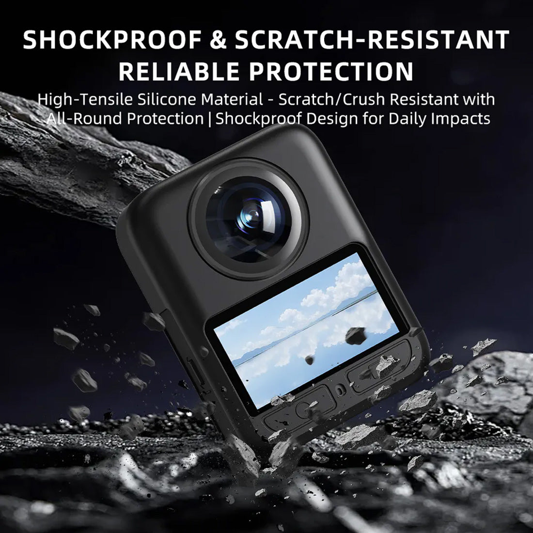Silicone Protective Case Anti-Scratch Shockproof Soft Shell High Quality Protector Lens Cover Sleeve for DJI Osmo 360/360II Camera Accessories