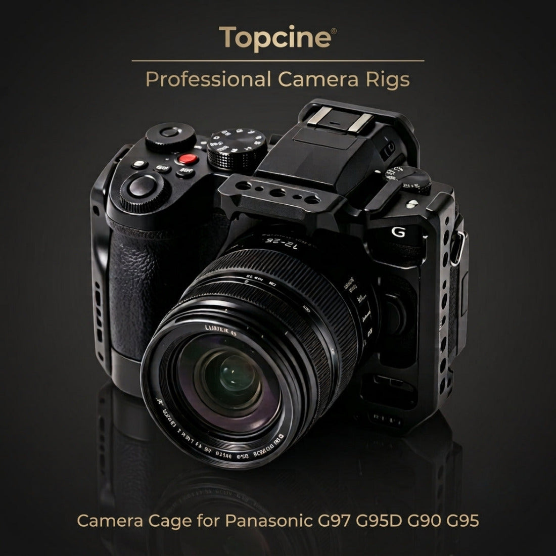 Camera Cage for Panasonic Lumix G97/G95/G95D/G90/G91 with Arca-Swiss Base camera cage Topcine Official Store