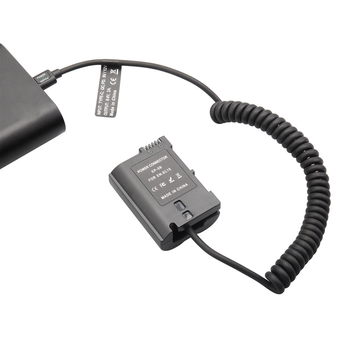 EN-EL15C Dummy Battery for Nikon Cameras | USB-C, D-Tap, DC camera dummy battery TOPCINE