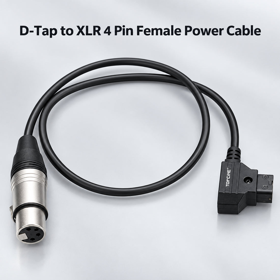 Topcine DTap to 4Pin XLR Power Cable, D-Tap Male to 4Pin XLR Female Cable Compatible for Sony Venice Panasonic Varicam Blackmagic URSA Mini Pro TVlogic Filed Monitor Power Cable Sound Mixers Cable TOPCINE