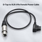 Topcine DTap to 4Pin XLR Power Cable, D-Tap Male to 4Pin XLR Female Cable Compatible for Sony Venice Panasonic Varicam Blackmagic URSA Mini Pro TVlogic Filed Monitor Power Cable Sound Mixers Cable TOPCINE