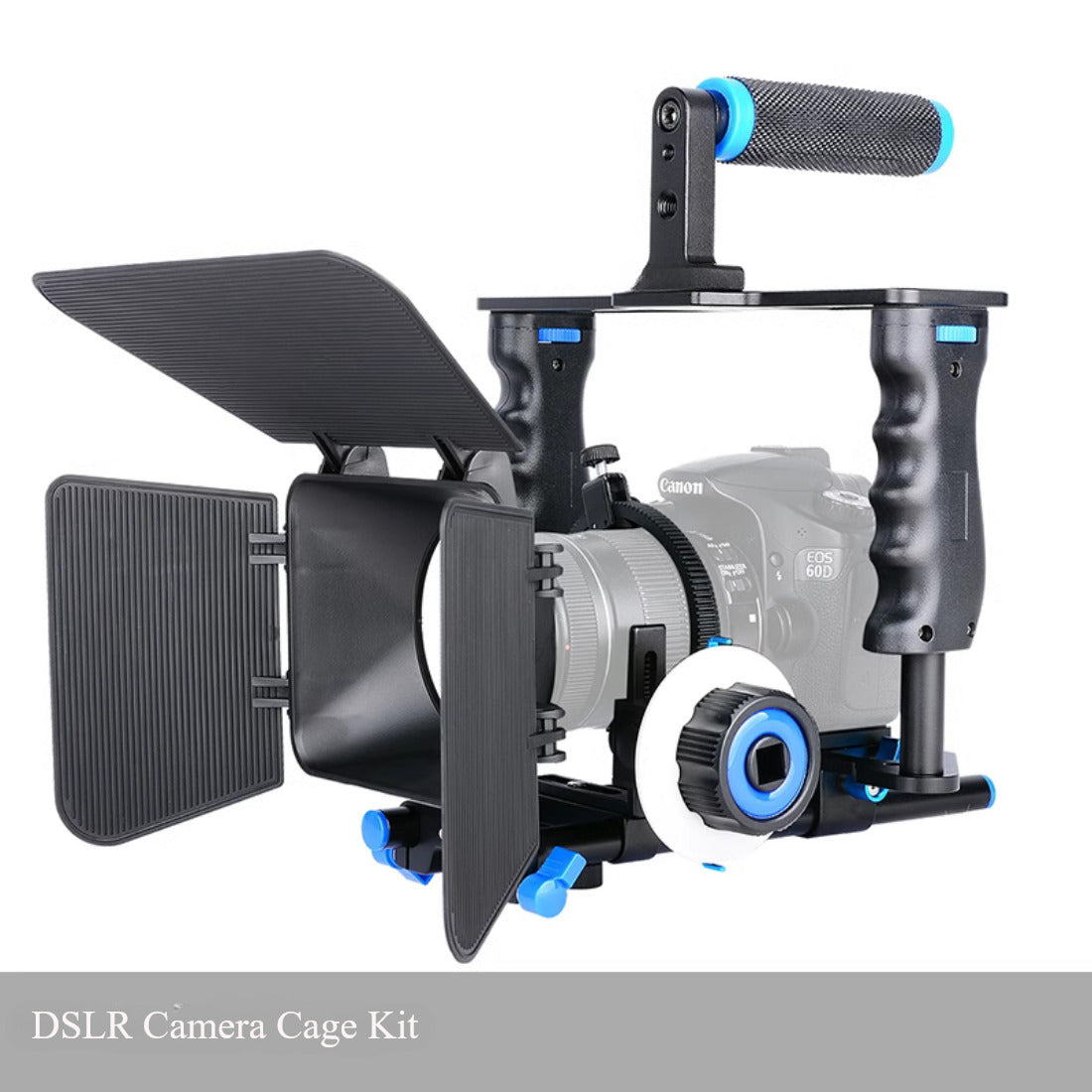 Camera Shoulder Support Rig Kit with Cage & Matte Box for Dslr Video Camcorder camera shoulder rig set TOPCINE Blue